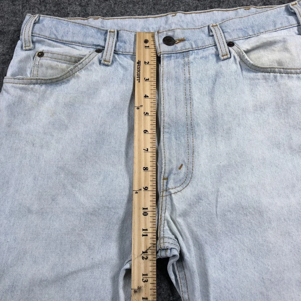 Vintage Levis 549 Jeans Mens 36x30 USA Light Wash Straight Leg 80s 90s Denim